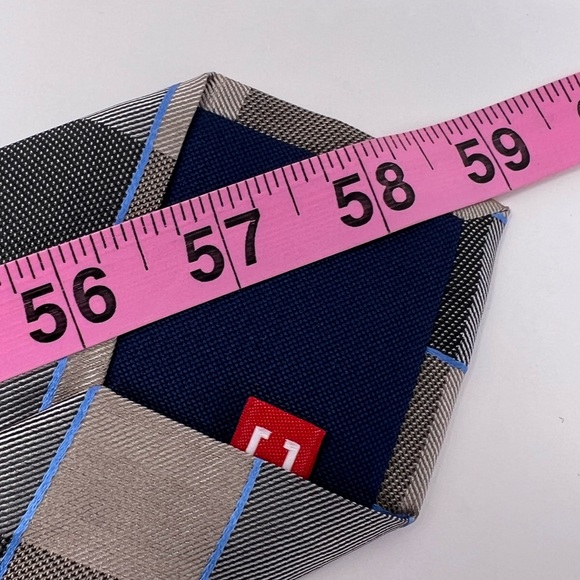 Chaps Neck Tie, plaid, checker, silk,‎ classic, preppy, dressy, office, work - Picture 6 of 7